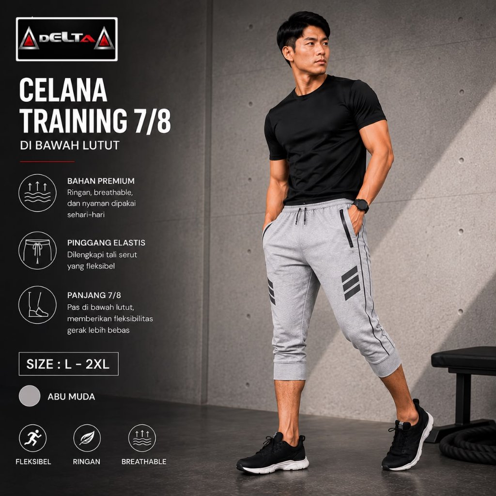 กางเกงเทรนนิ่งจ็อกเกอร์ Lotto Premium 7/8 2XL-4XL Sport