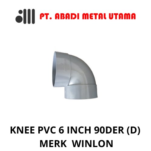 PVC KNEE FITTING PVC 6 INCH 90 DEGREE TYPE D (DS) ยี่ห้อ WINLON / ELBOW PVC 90 DEGREE 6 INCH TYPE D
