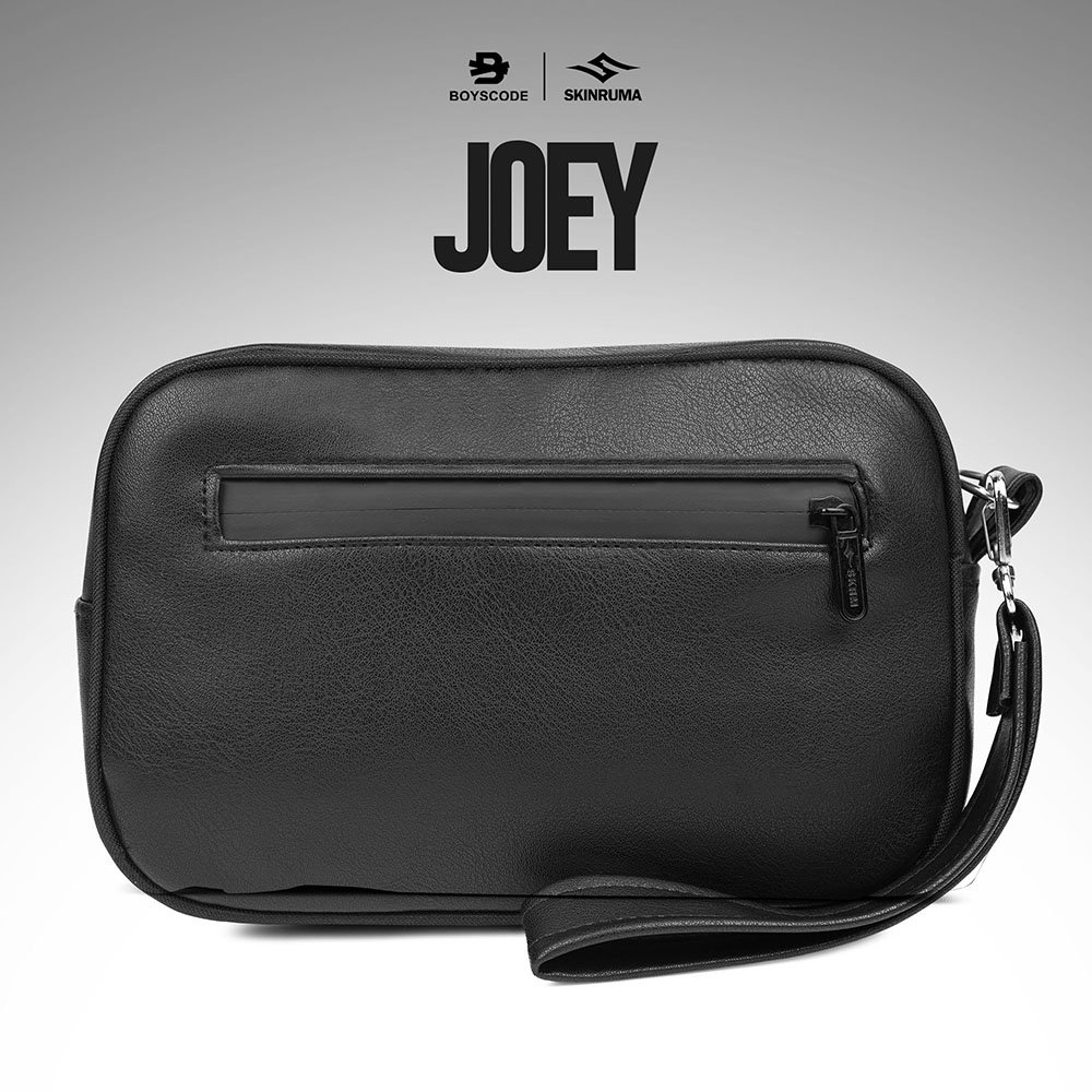 BOYSCODE X SKINRUMA กระเป๋าถือหนัง PU สังเคราะห์ Exclusive Premium Unisex Joey Black / Sling Bag / C