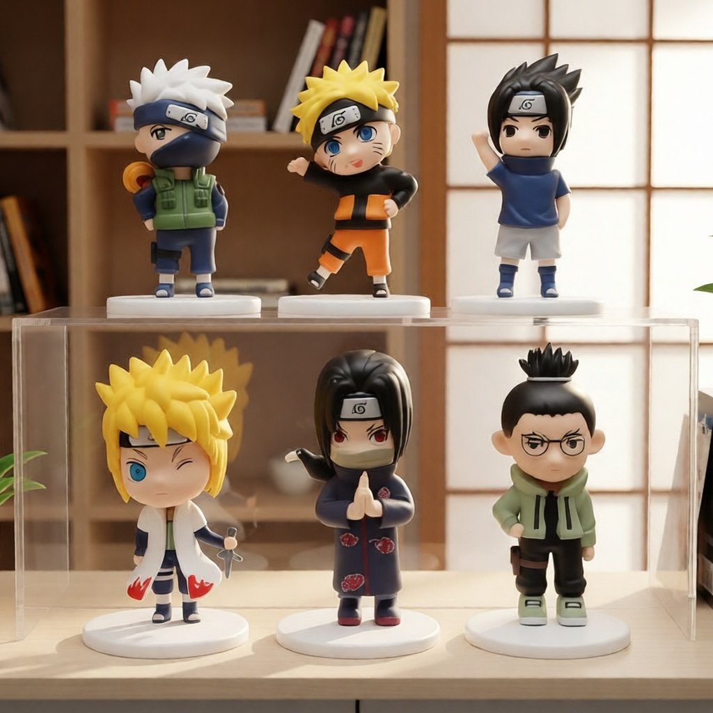 Naruto Shipudden Naruto Sasuke Kakashi Itachi Action Figure ชุด 6 ชิ้น