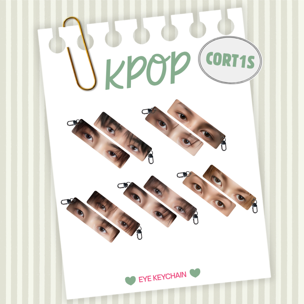 MATA GANTUNGAN (CORT1S) พวงกุญแจตาอะคริลิค K-pop - CORT1S พวงกุญแจรูปอะคริลิค - CORT1S Hanger