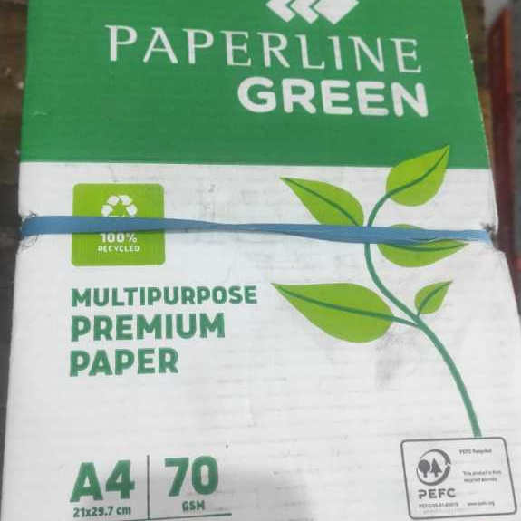 A4 70 GRAM PAPAPER LINE GREEN BRAND 1RIM (500 แผ่น)