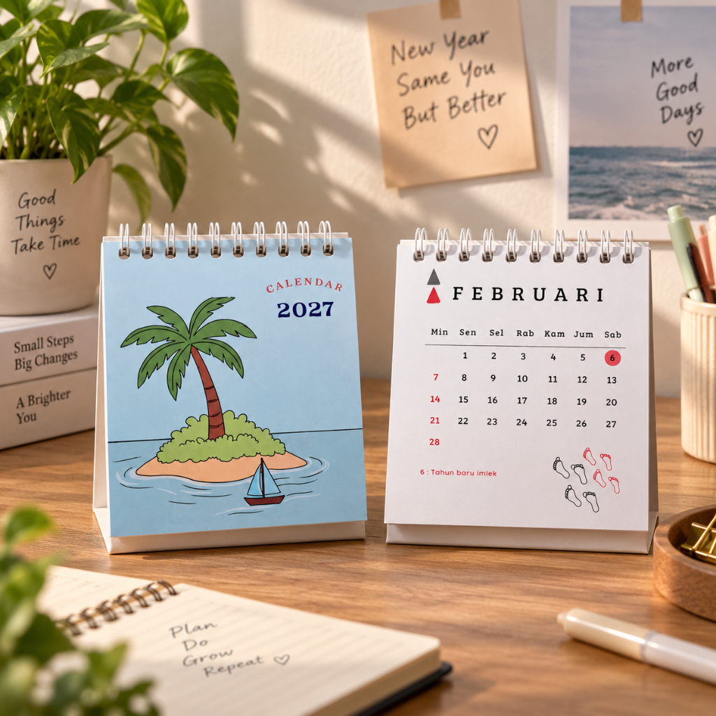 DESK CALENDAR/2027 CALENDAR/2027 DESK CALENDAR/AESTHETIC DESK CALENDAR/2027 CALENDAR