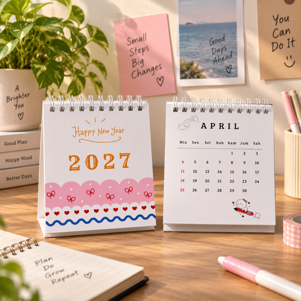 DESK CALENDAR/2027 CALENDAR/2027 DESK CALENDAR/AESTHETIC DESK CALENDAR/2027 CALENDAR/MINI CALENDAR