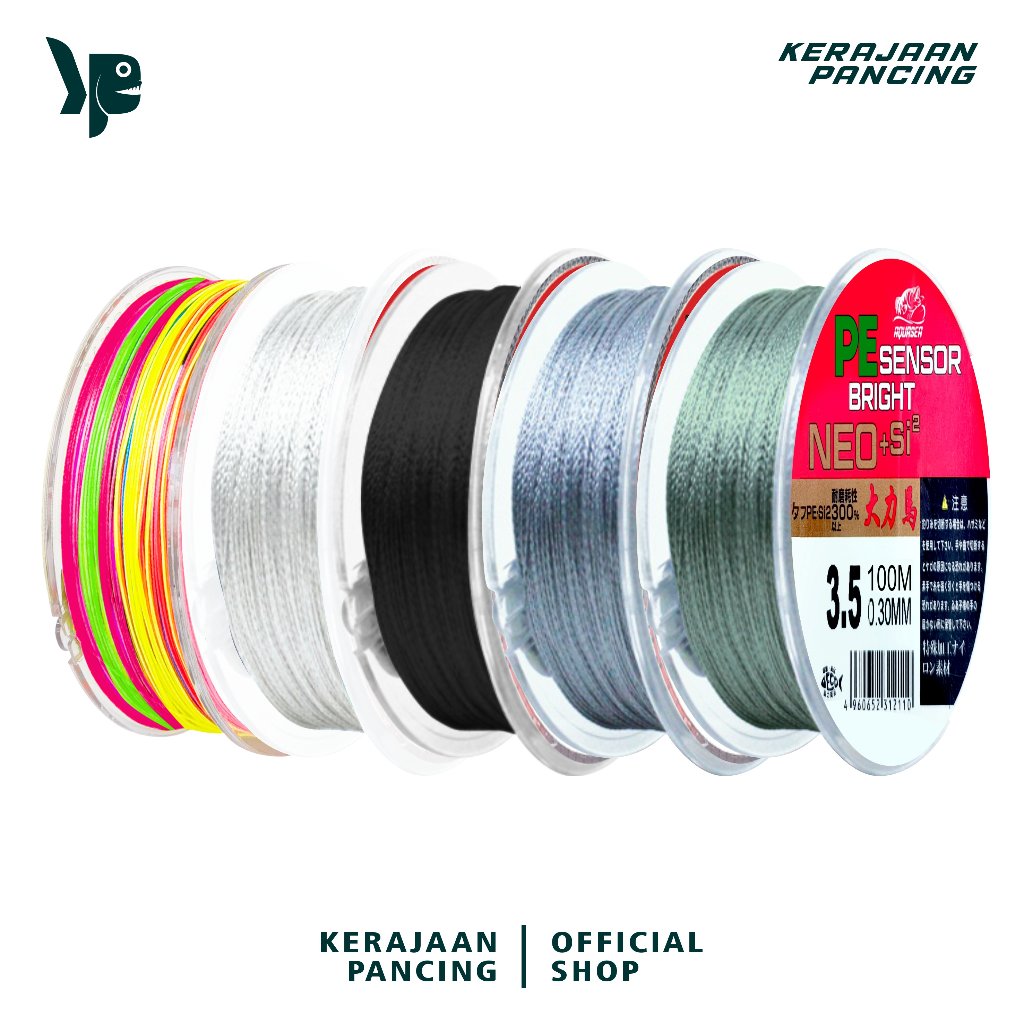 Kingdom สายตกปลา 100m 6 สี PE Sensor Bright NEO+si2 สายตกปลาที่แข็งแกร่ง