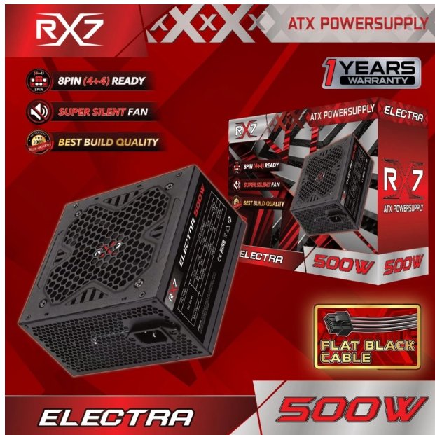 PSU POWER SUPPLY RX7 ELECTRA 500W PURE