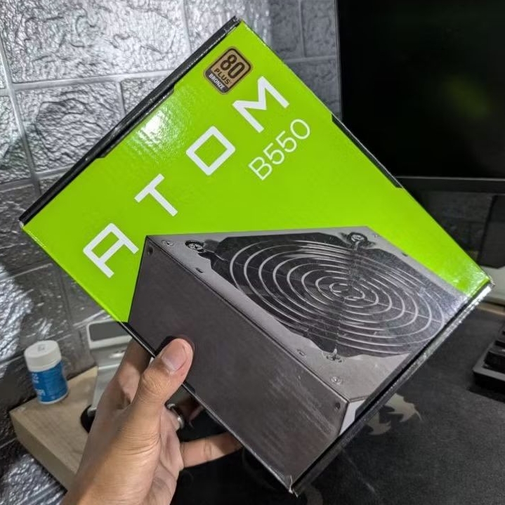 Antec Atom B550 PSU Power Supply PC คอมพิวเตอร์เกมมิ่ง 550 วัตต์ 550w 80 plus สีบรอนซ์