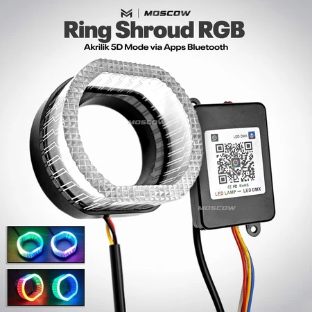 H4 RGB LED MULTICOLOR APP ควบคุม 210+ โหมดเต็ม ACRYLIC MATERIAL 5D MOSCOW เดิม
