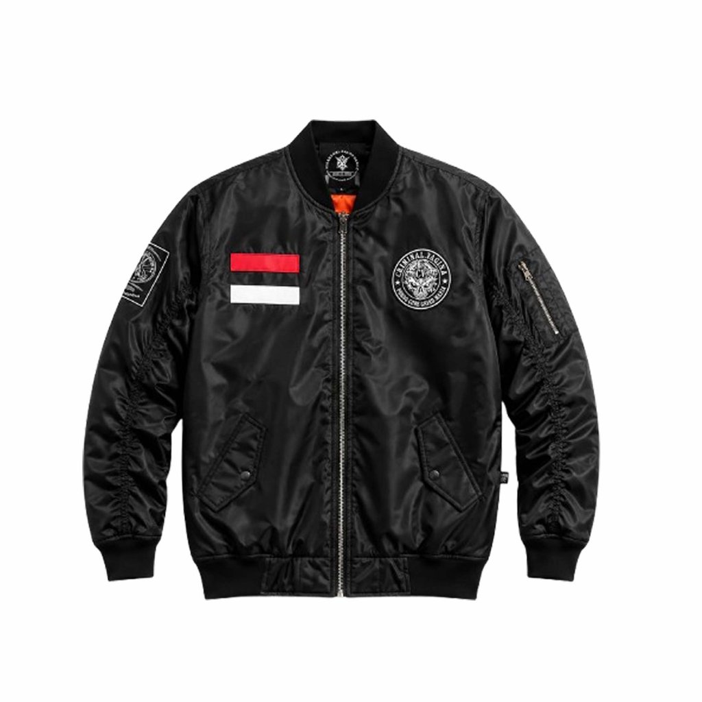 เสื้อแจ็คเก็ต | BOMBER BOMBER BOMBER | CRIMINAL VAG*NA | เชื้อโรค แกนกลาง | หัวโลหะ