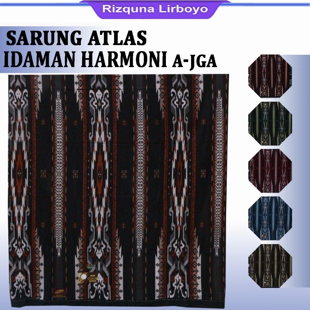 Atlas Idaman Harmony Sarong 555 Motif Bhs02 A5-jga Atlas ผ้าซิ่นทอผู้ชาย
