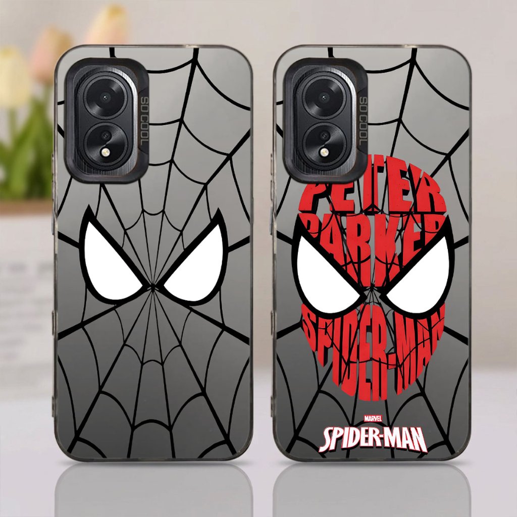 N49 กรณี OPPO series ใช้งานร่วมกับ spider man motif สําหรับปลอก hp OPPO a18 a38 a31 a37 a39 a52 a53 