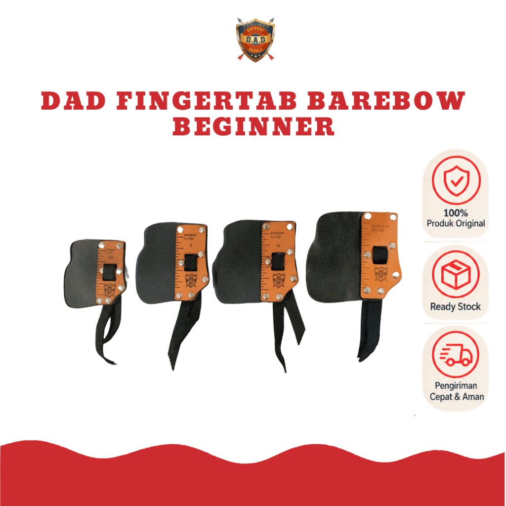 DAD FINGER TAB BAREBOW / FINGER TAB BEGENERS BB / ARCHERY FINGER PROTECTOR