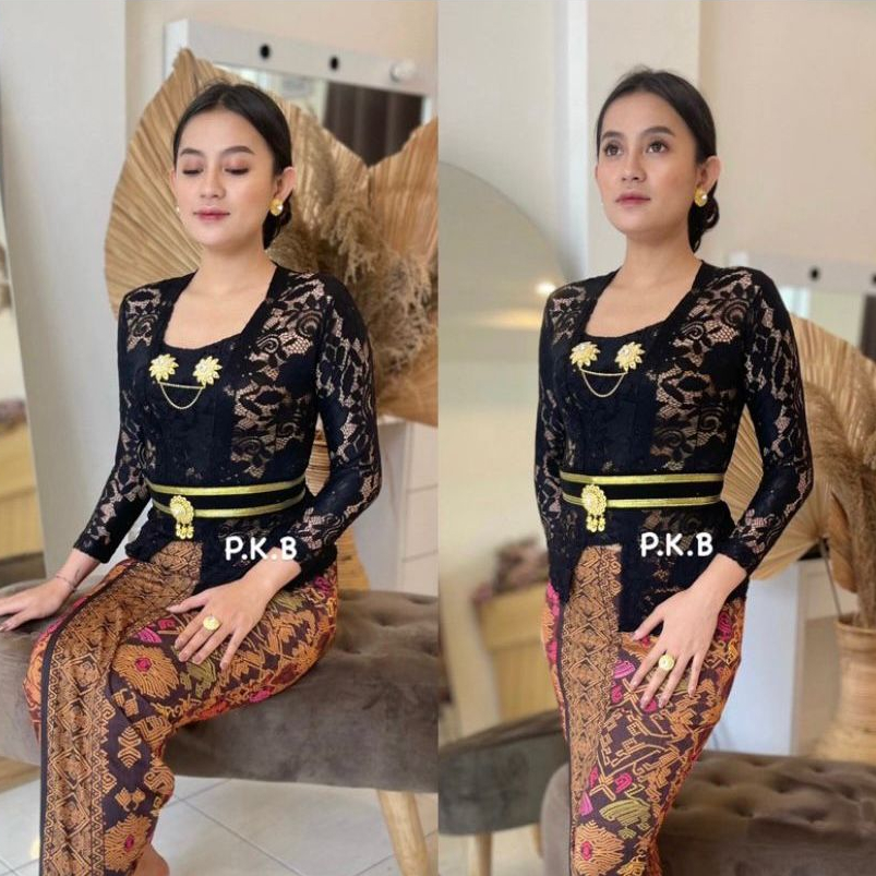 Balinese ผ้า kebaya / kubaru kebaya / kebaya รับปริญญา / kebaya แขนยาว (เฉพาะเสื้อ Kebaya เท่านั้น)