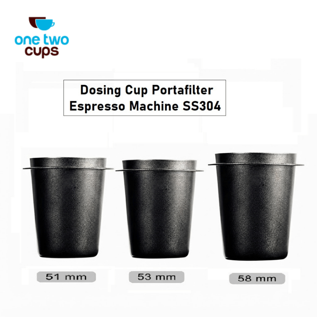 Stainless Steel Espresso Portafilter ขนาด 51mm 53mm 58mm