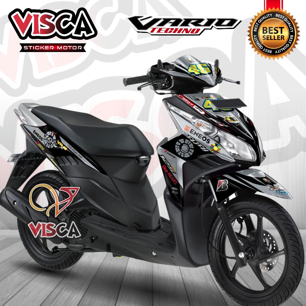 Decal Vario 110 Techno Full Body Sticker Vario 110 Techno Full Body Striping Vario 110 Techno New Ro