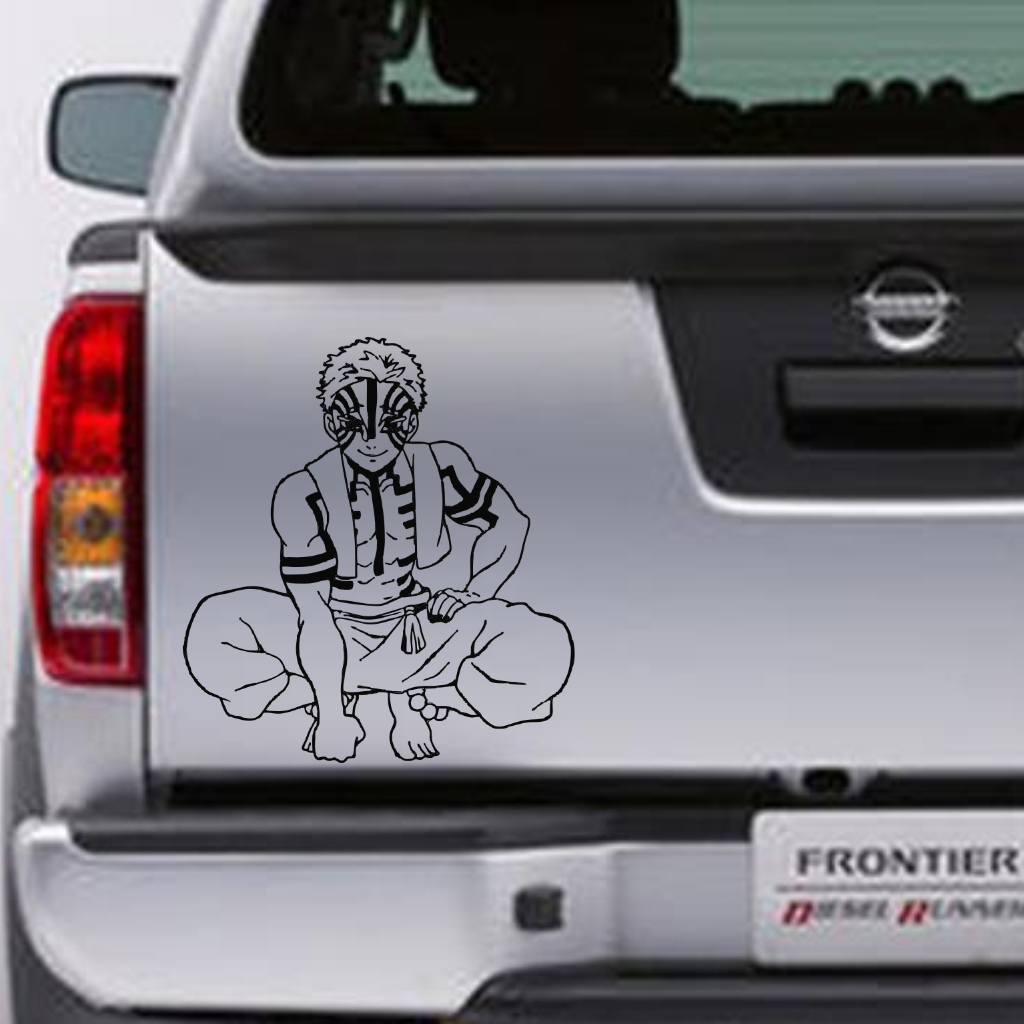 AKAZA สติกเกอร์ตัดรถยนต์ AKAZA DEMON SLAYER รถสติกเกอร์แขวน COOL QUALITY