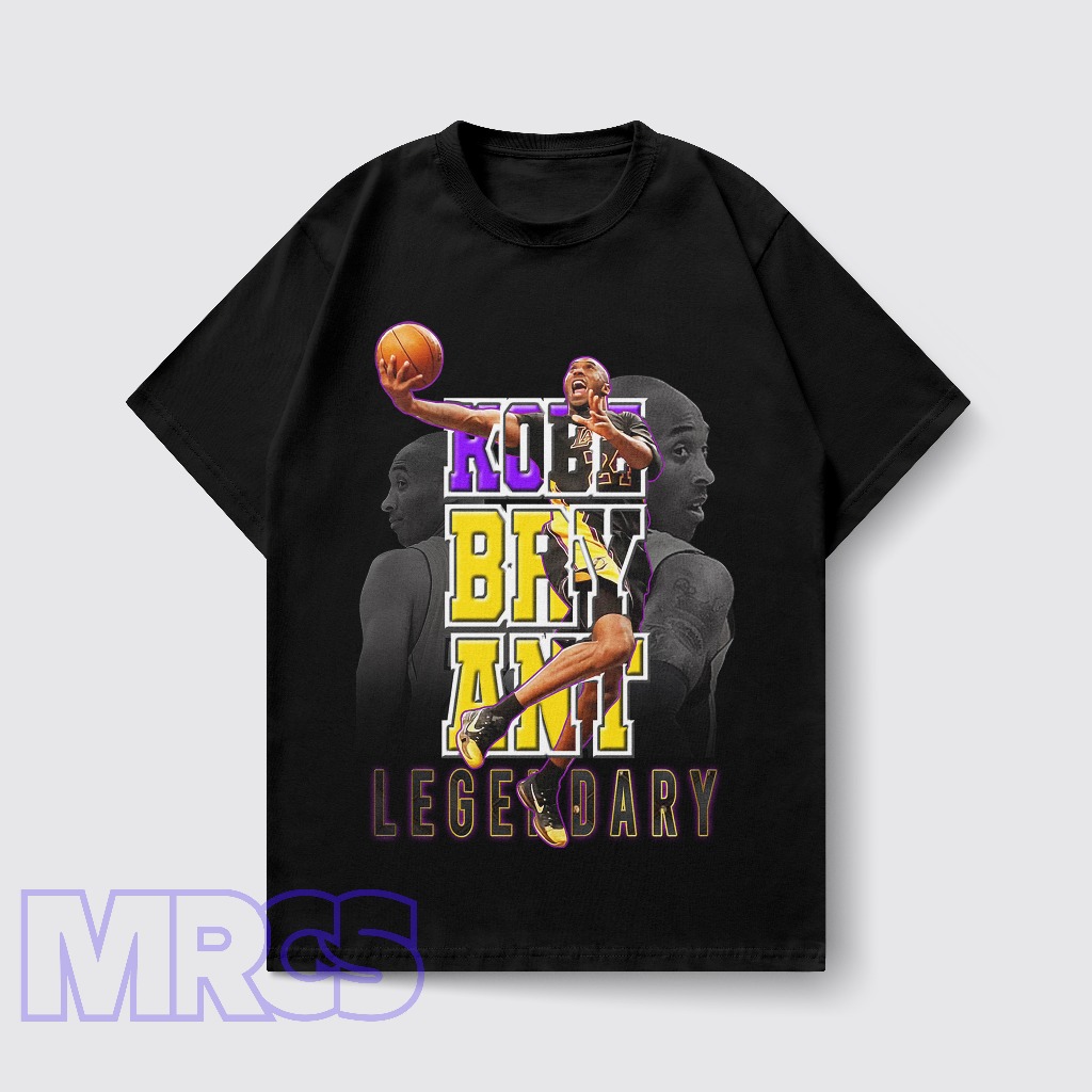 Kobe Bryant Retro Streetwear เสื้อยืด Oversize, Kobe Bryant Legend บาสเกตบอล Oversize เสื้อยืด