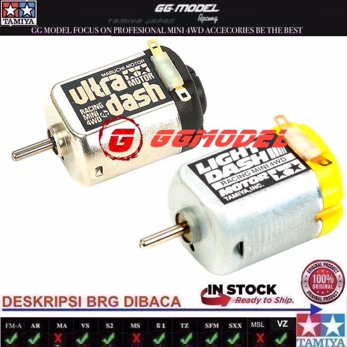 TAMIYA 15307 15455 ULTRA DASH & LIGHT DASH MOTOR