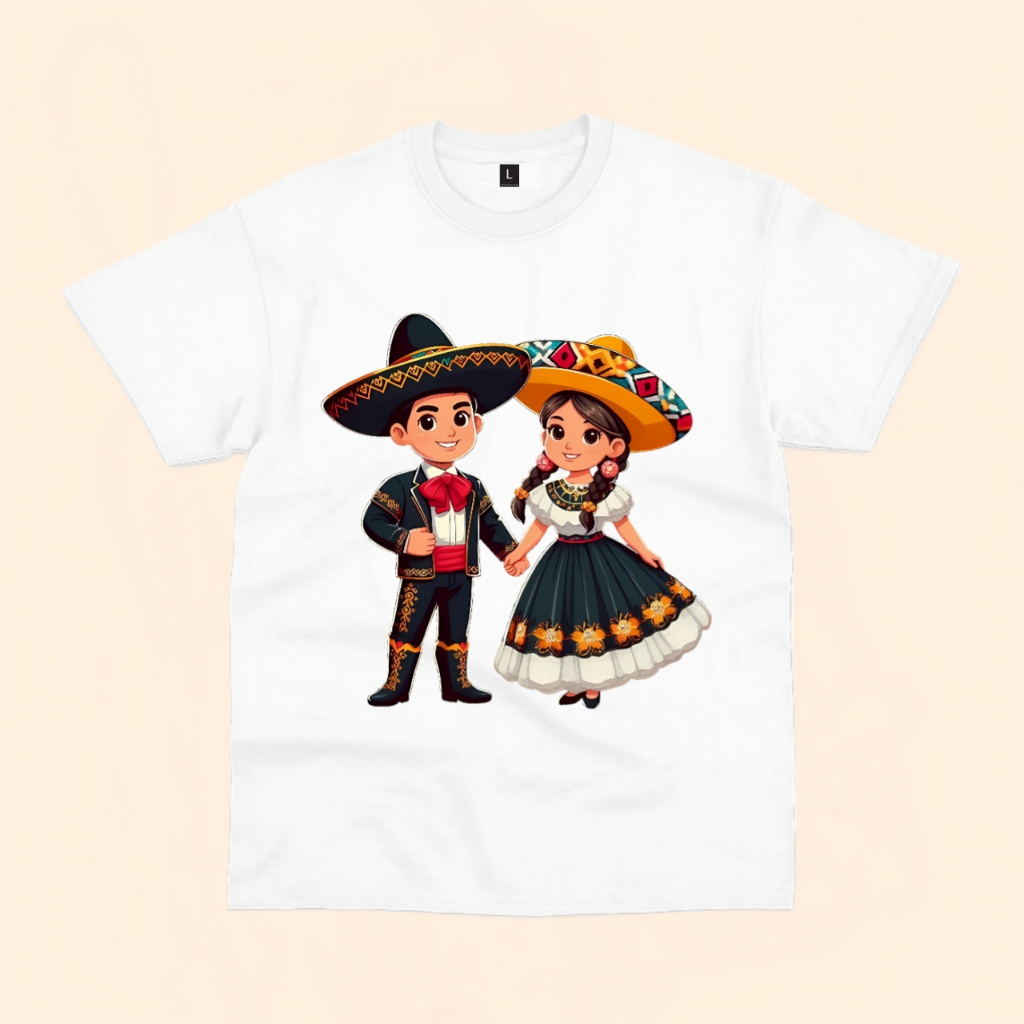 เสื้อยืด MEXICO DANCE MEXICO CHILDRENS ฟรีชื่อที่กําหนดเอง