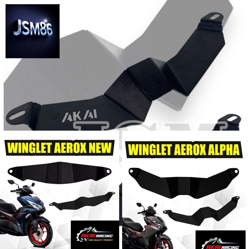 Winglet aerox ใหม่และ aerox alpha