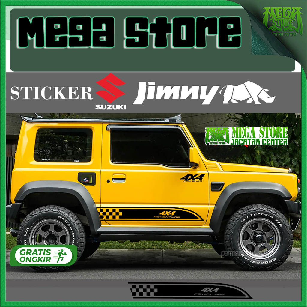MEGASTORES สติ๊กเกอร์ suzuki jiminy อุปกรณ์เสริม suzuki jinny all new jinny