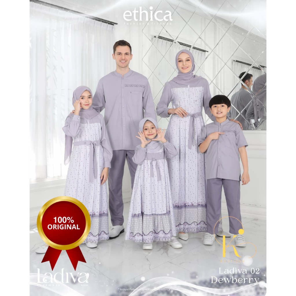 Ethica Ladiva 02 Dewberry Family Sarimbit Dress