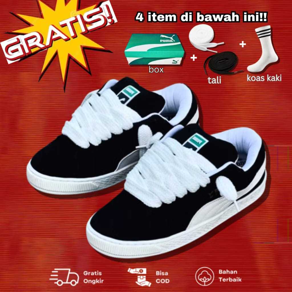 Suede XL รองเท้าพรีเมี่ยมสําหรับผู้ชายและผู้หญิงอินเทรนด์ใหม่ล่าสุด SUEDE XL TICKER และคุณภาพสูง SUE