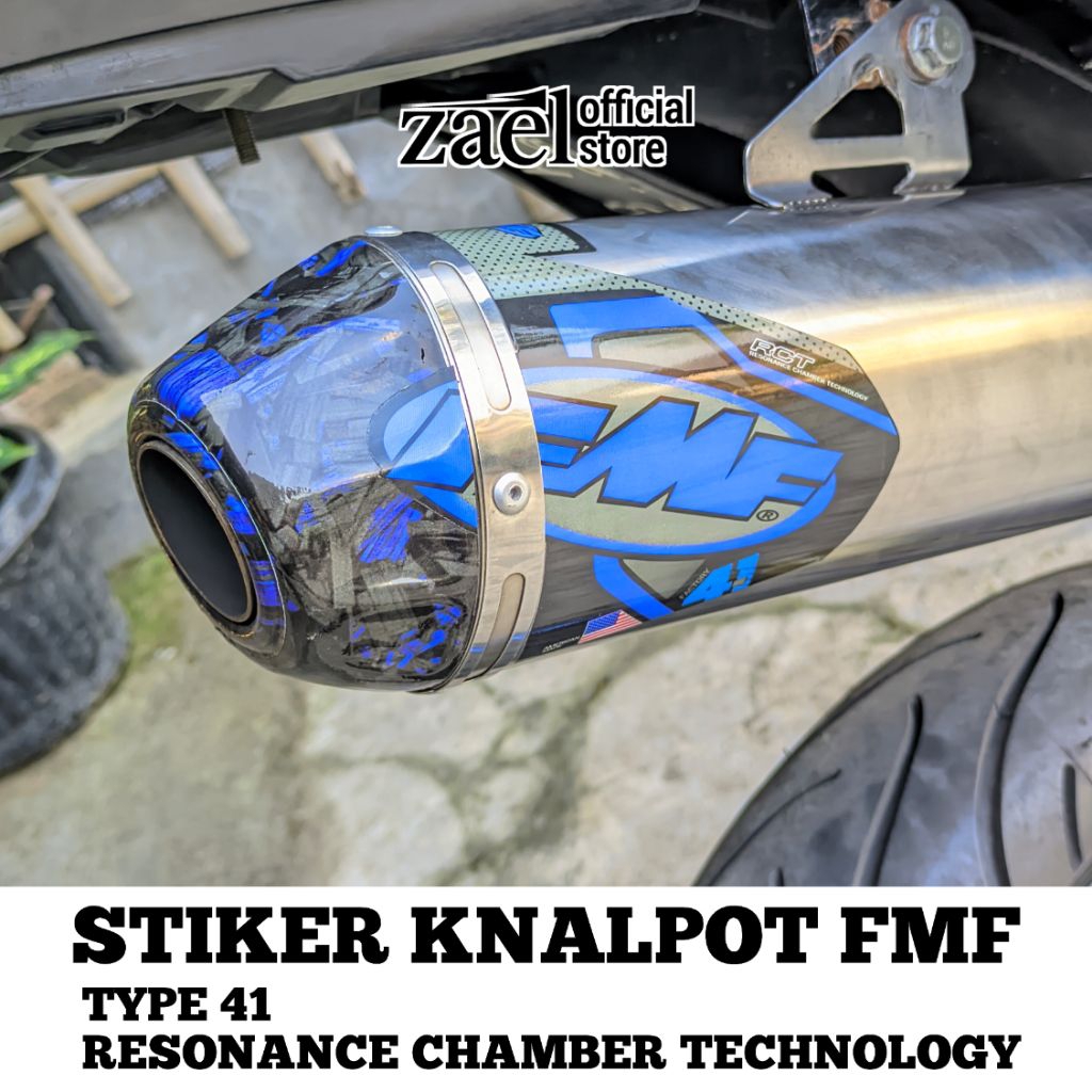 สติกเกอร์ท่อไอเสีย Fmf Type 41 วัสดุไวนิลกันน้ํา และเคลือบมันเงา