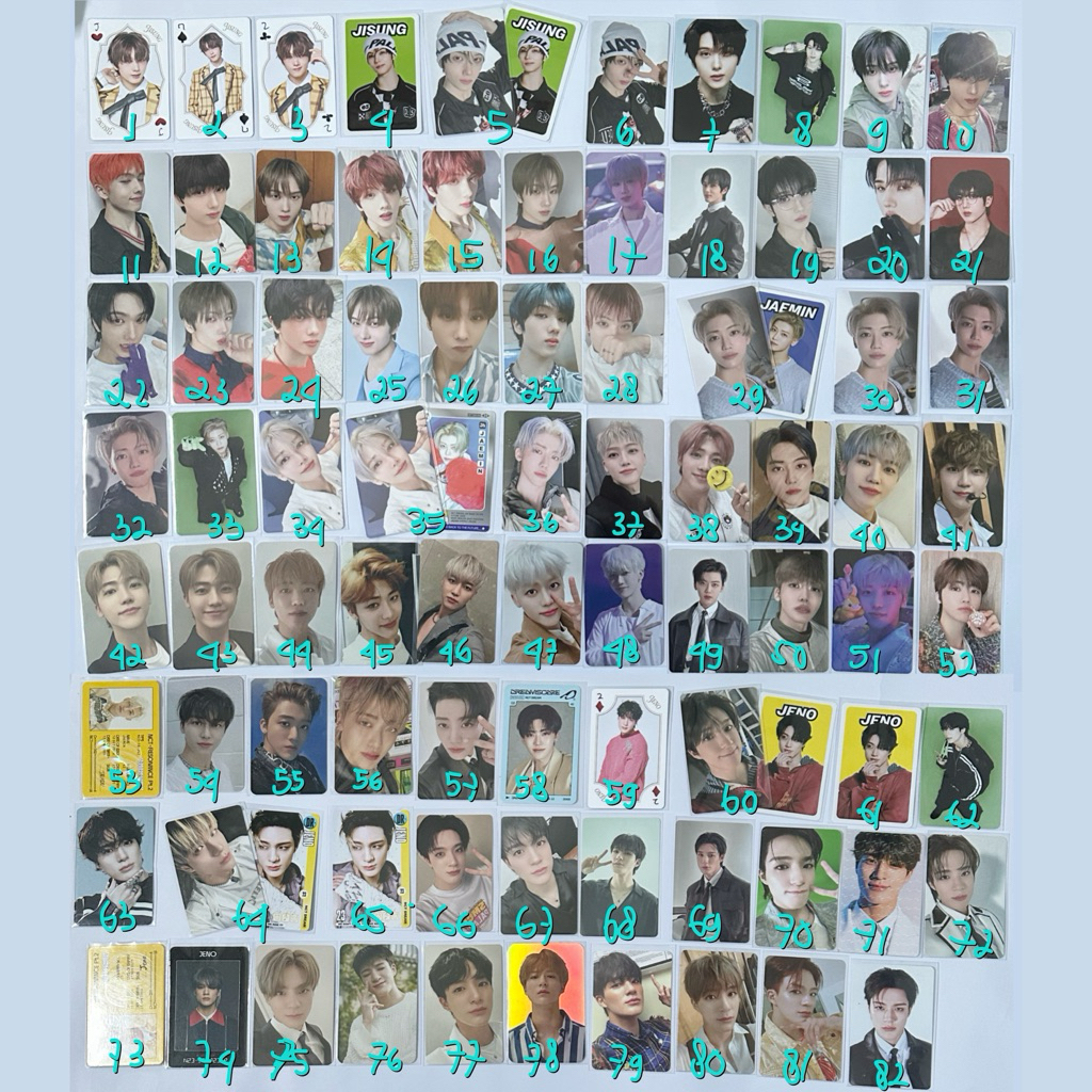 JENO JAEMIN JISUNG PHOTOCARD อย่างเป็นทางการ