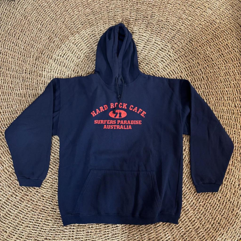 Hard Rock Cafe Australia Jumper Blue M 66x56 ORI Preloved
