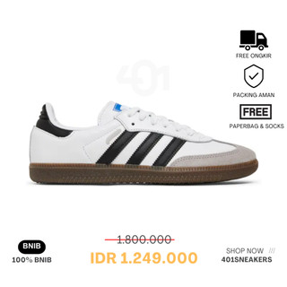 Sepatu  Samba OG White Black Authentic 100% BNIB