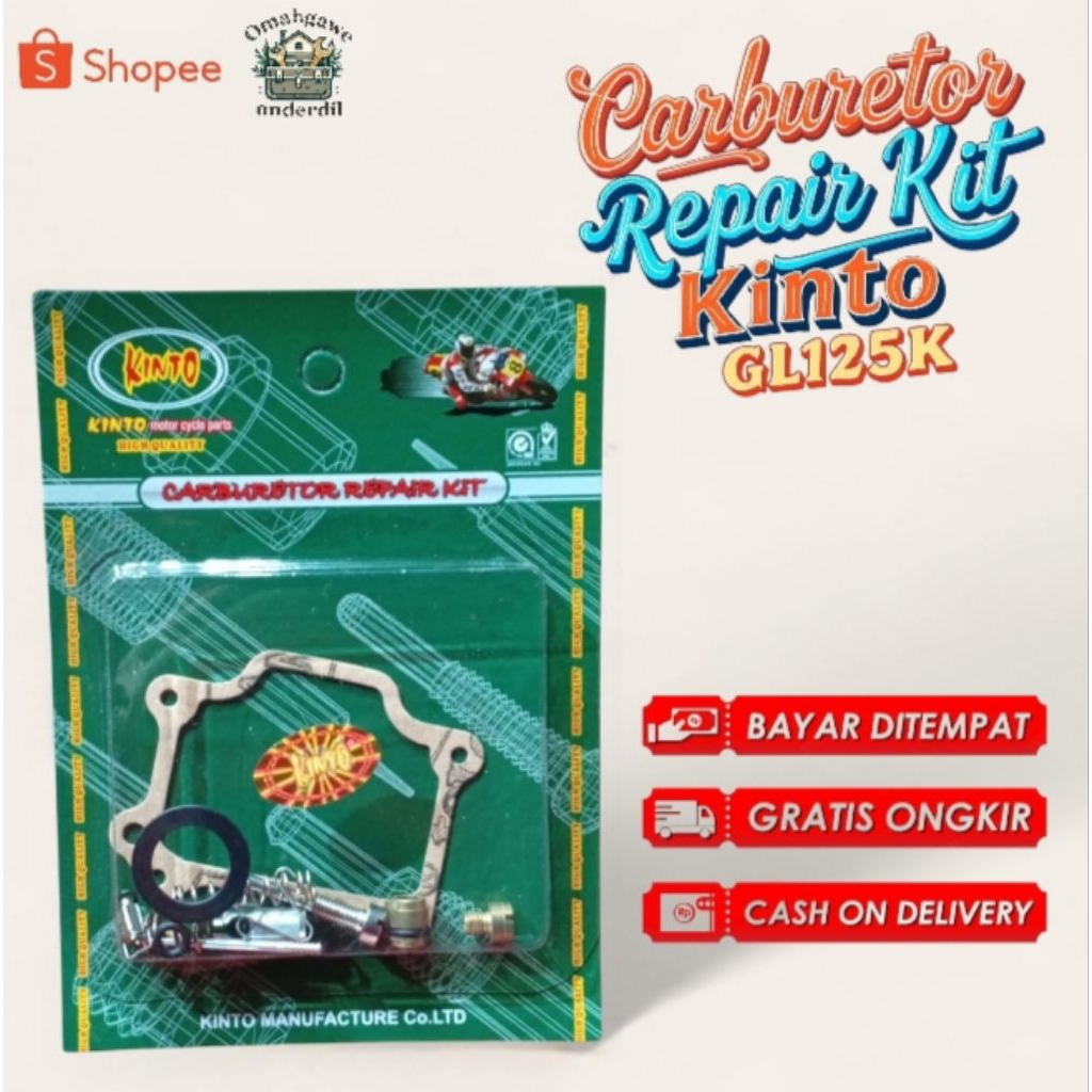 Kinto GL125K ชุดซ่อมคาร์บูเรเตอร์ Honda GL 125 อะไหล่คาร์บูเรเตอร์รถจักรยานยนต์