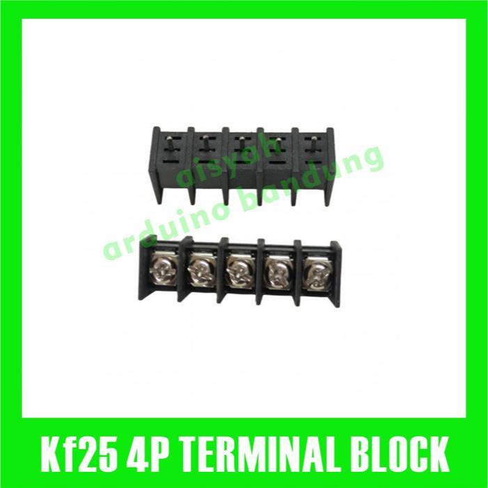 บล็อกเทอร์มินัลสีดํา 4P PCB 4 P KF25 4 Pin KF 25 pitch 7.62mm