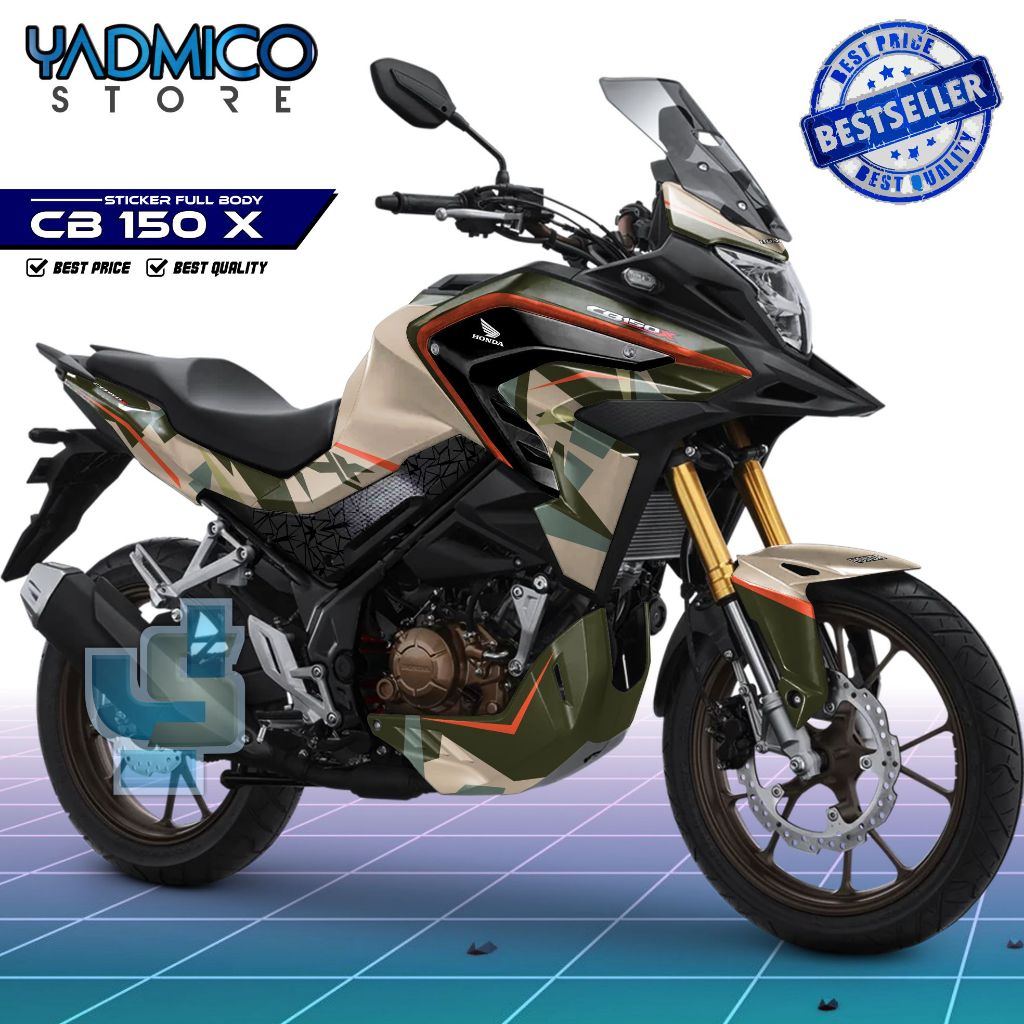 CB 150 X Full Body Decal / CB150 X Fullbody Motorcycle Sticker / CBX 150 Decal / CB X 150 Striping D