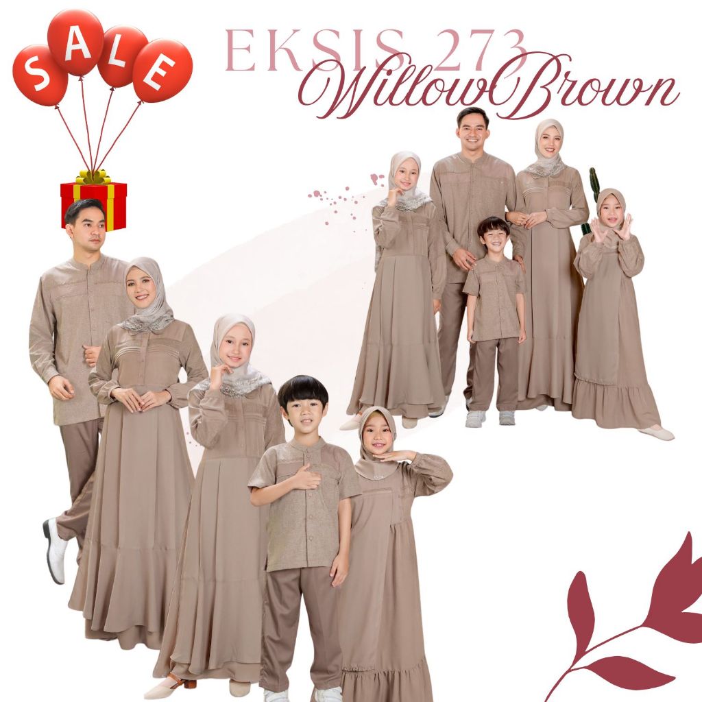 FAMSET Sarimbit Family EKSIS 273 WILLOW BROWN BY SEPLY / Family Set Srimbit Couple SEPLY