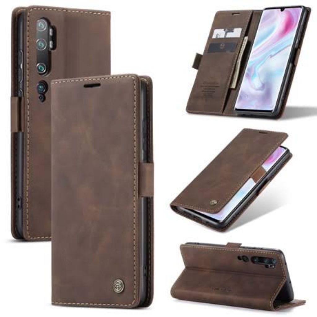 ปลอกสําหรับ Xiaomi Mi Note 10 - Mi Note 10 Pro - CC9 Pro Flip Wallet Leather Case Cover PU Leather F