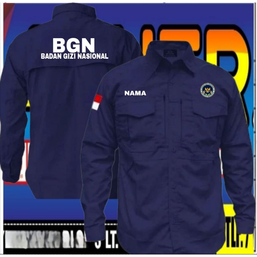 เสื้อ KEMEJA BGN, ชุด BGN, BGN Pdh BGN Pdl BGN, เสื้อทํางาน BGN, ชุดทํางาน BGN, งาน BGN Pdh, เสื้อบอ