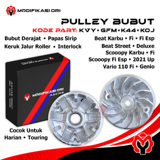 Rumah Roller Beat Fi Racing Pulley Rumah roller set Beat Fi Scoopy Fi ESP PULLEY BUBUT Derajat custom 13,8 pulley beat 13,5 derajat bubut rumah roller