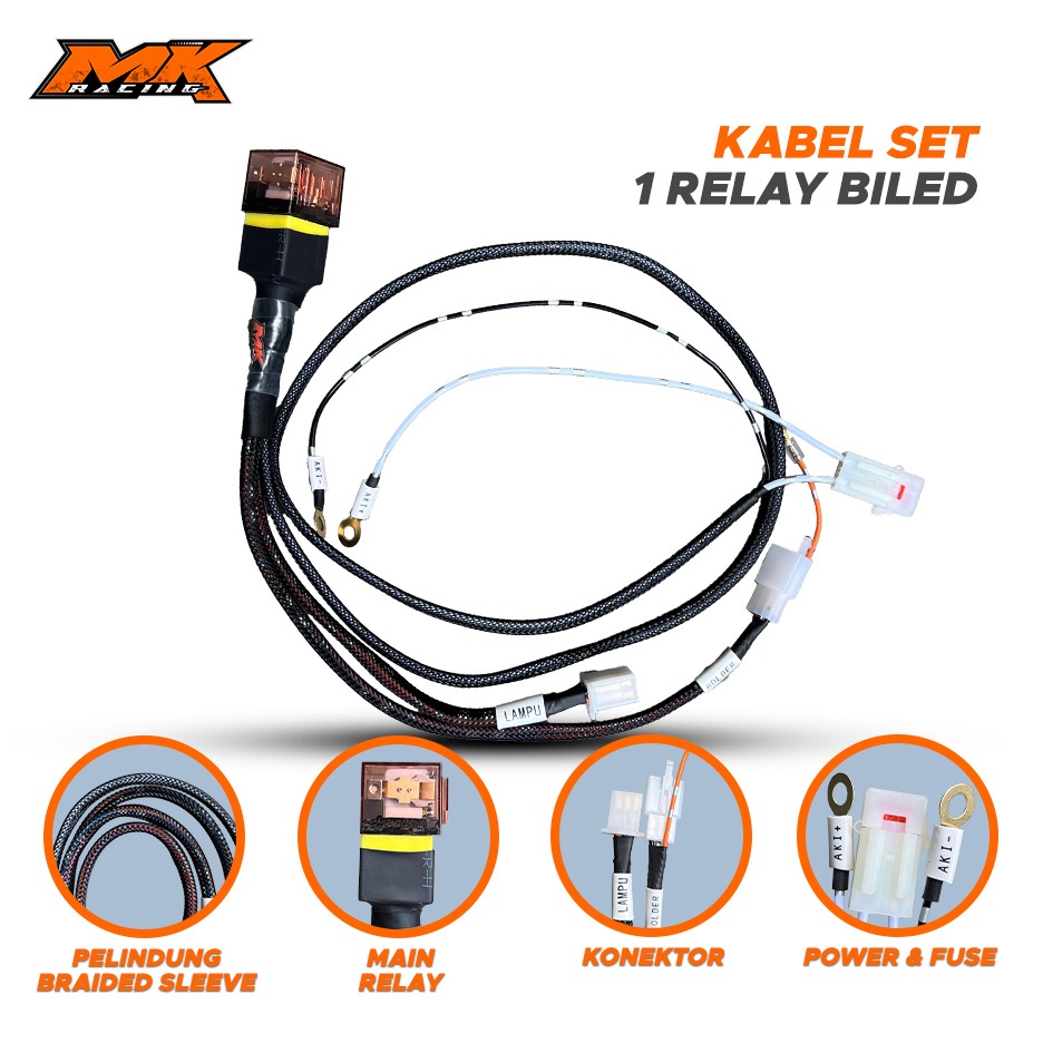 MK Racing Cable Set Relay Bild AES/CLG/Universal H4, Single/Double Bild