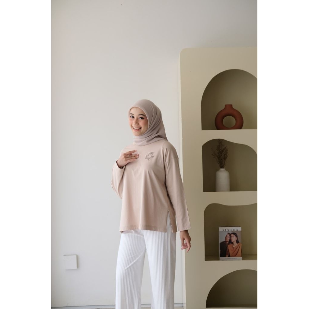 Layalimodest - เสื้อยืด Haerin เสื้อยืดลําลองใส่สบาย Top