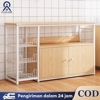 Lemari Dapur Rak Dapur Rak Oven Rak Microwave Rak Dapur Susun Serbaguna Minimalis Estetik