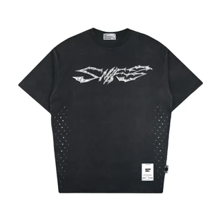 เสื้อยืด Snifr Enc CrawBone สีดํา ผ้าฝ้าย 100%
