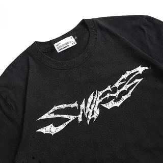 เสื้อยืด Snifr Enc CrawBone สีดํา ผ้าฝ้าย 100%