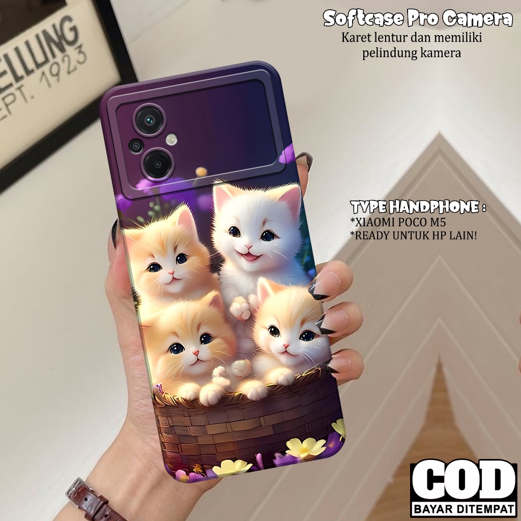 เคส XIAOMI POCO M5 ใหม่ล่าสุด - เคส XIAOMI POCO M5 Softcase - เคสแฟชั่น CAT - เคส XIAOMI POCO M5 - P