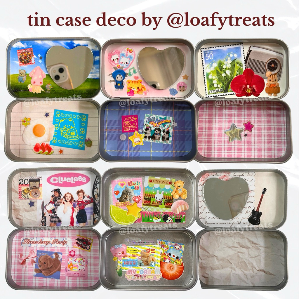 (restocked) tin case deco / altoids wallet deco by loafytreats