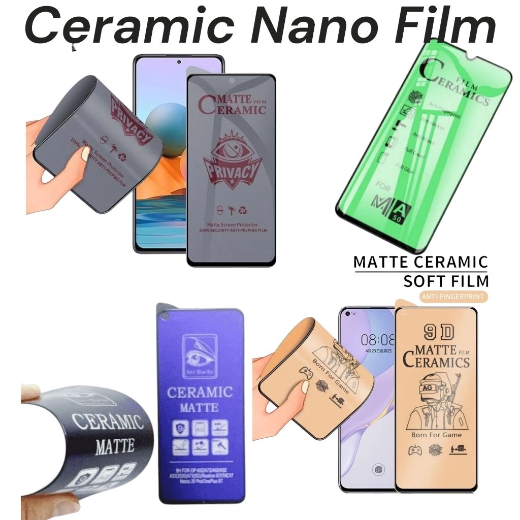 กระจกนิรภัยเซรามิค Nano Anti SPY/Clear VIVO Y33 Y33S Y33T Y35 Y36 Y37 Y38 Y50 Y5OI Y50S Y50T Y51 Y51