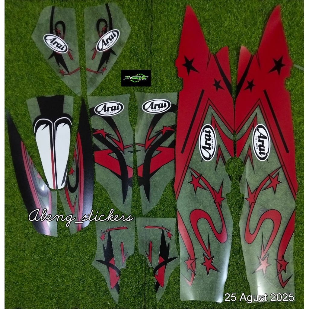 แถบลู่วิ่ง MD B F1ZR 2001 CUSTOM AIRBRUSH STAR