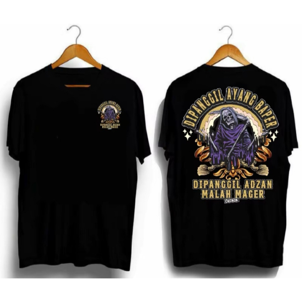 เสื้อยืด DISTRO TOP ของผู้ชาย DIPONG AYANG BEPER DIPONG ADZAN MAGER