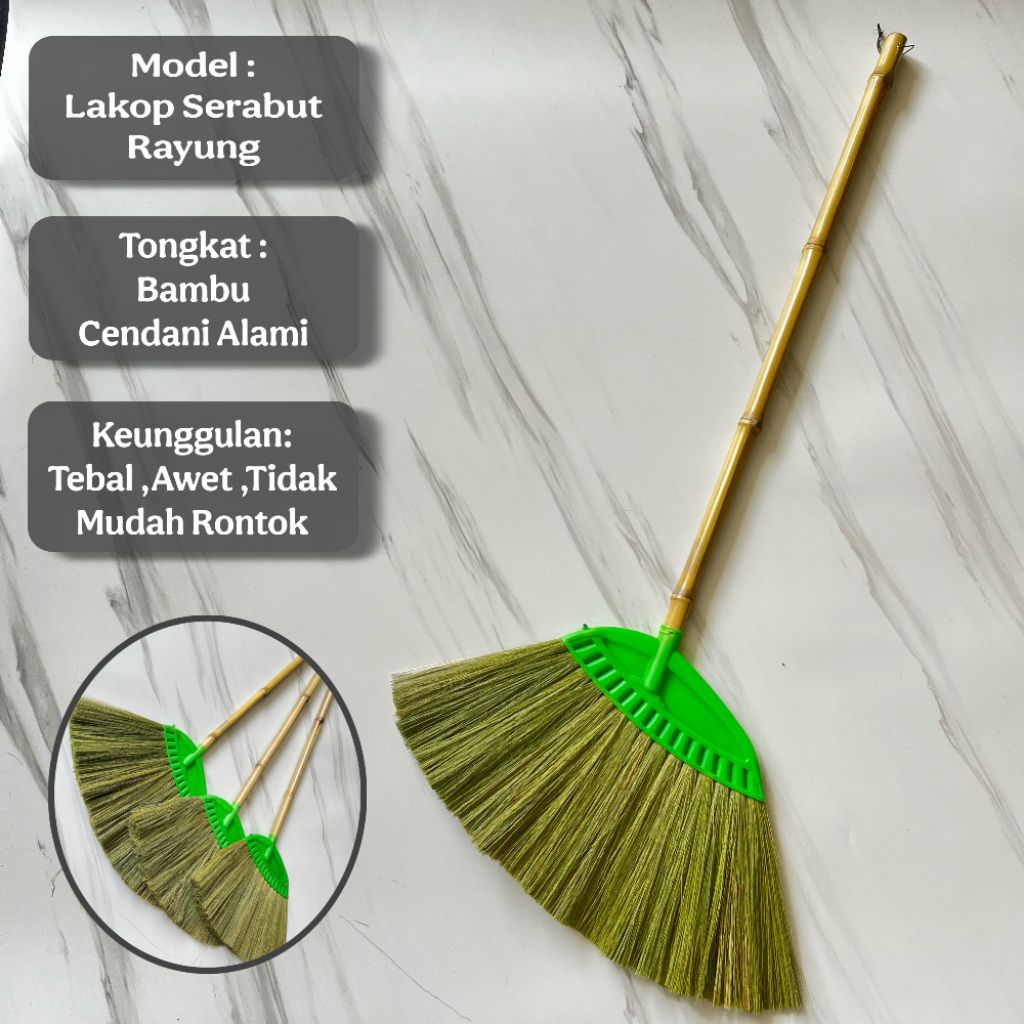 CERAMIC FLOOR BROOM / ANTI-FALL FLOOR BROOM / RAYUNG BROOM / LAKOP BROOM / ANTI-FALL BROOM / DRAGON 