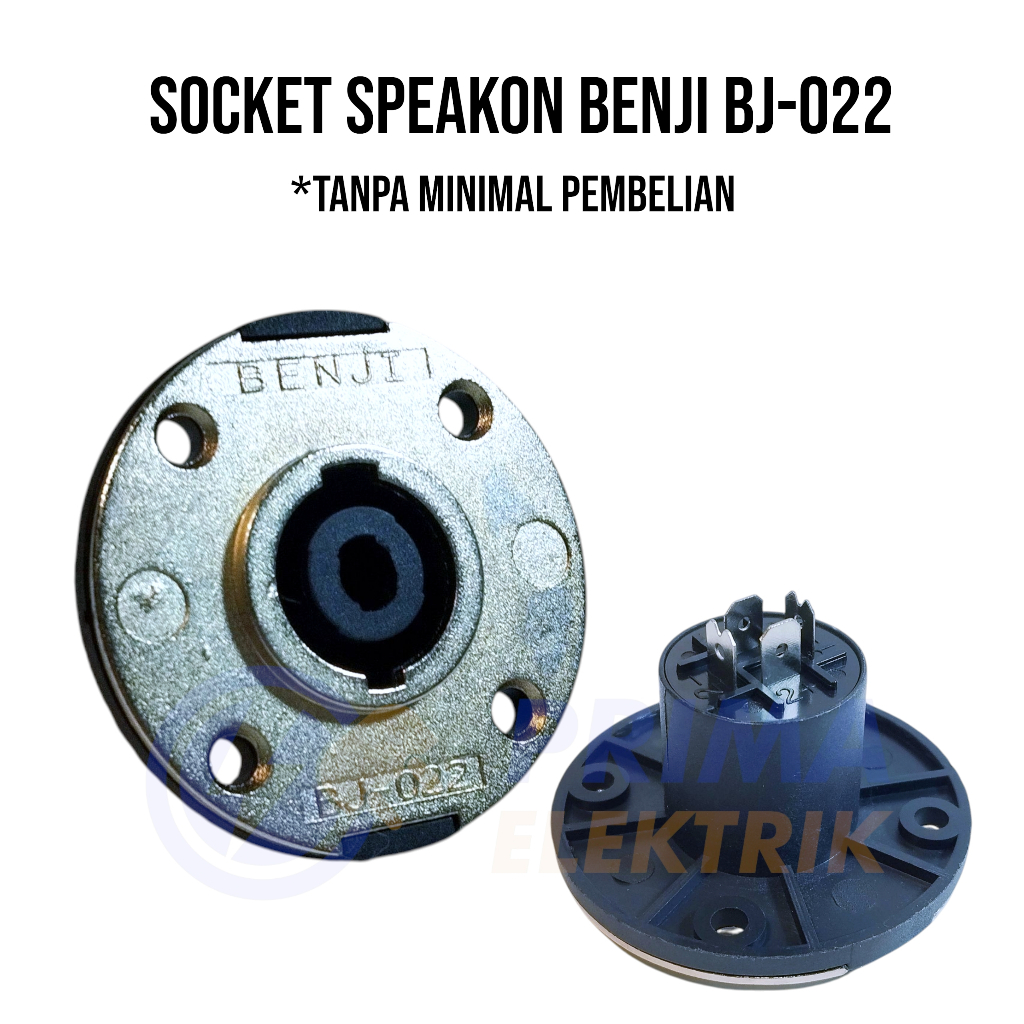 BENJI เต้ารับกลม Speakon BJ-022 - สีเงิน